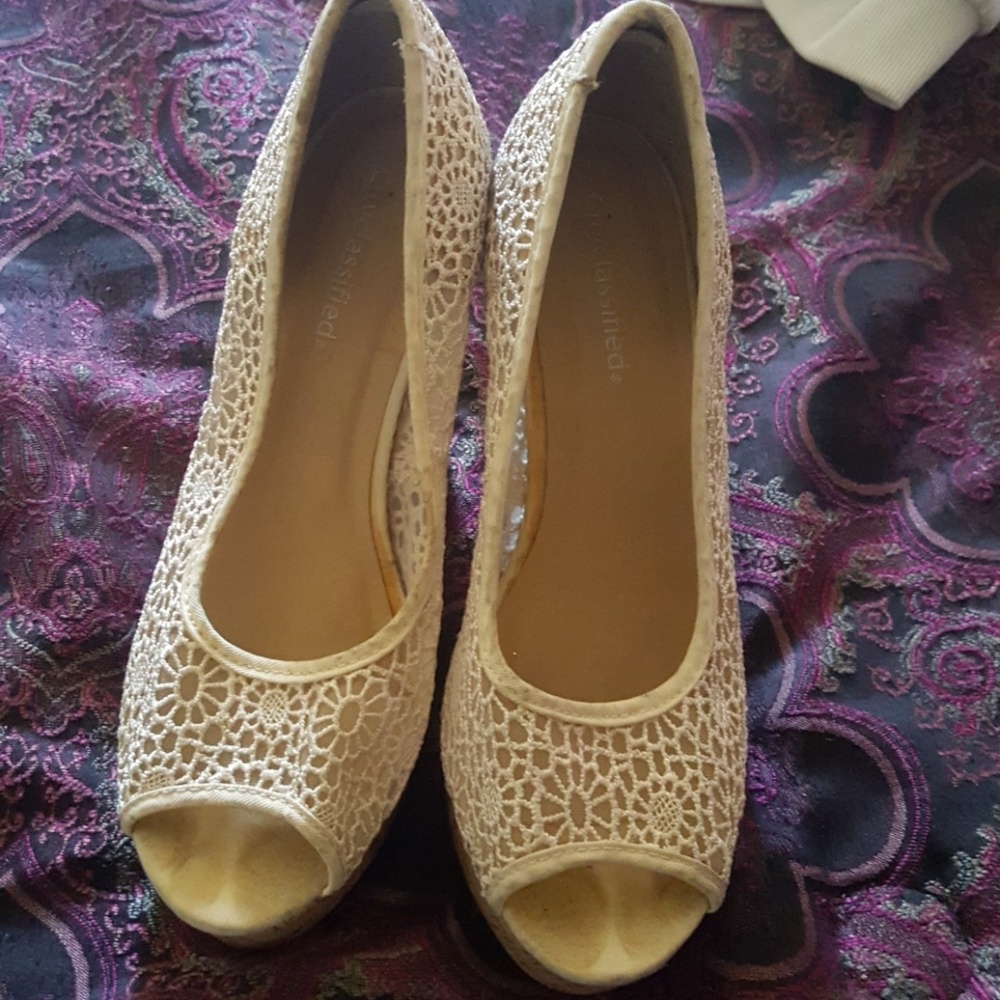 Beige shoes
